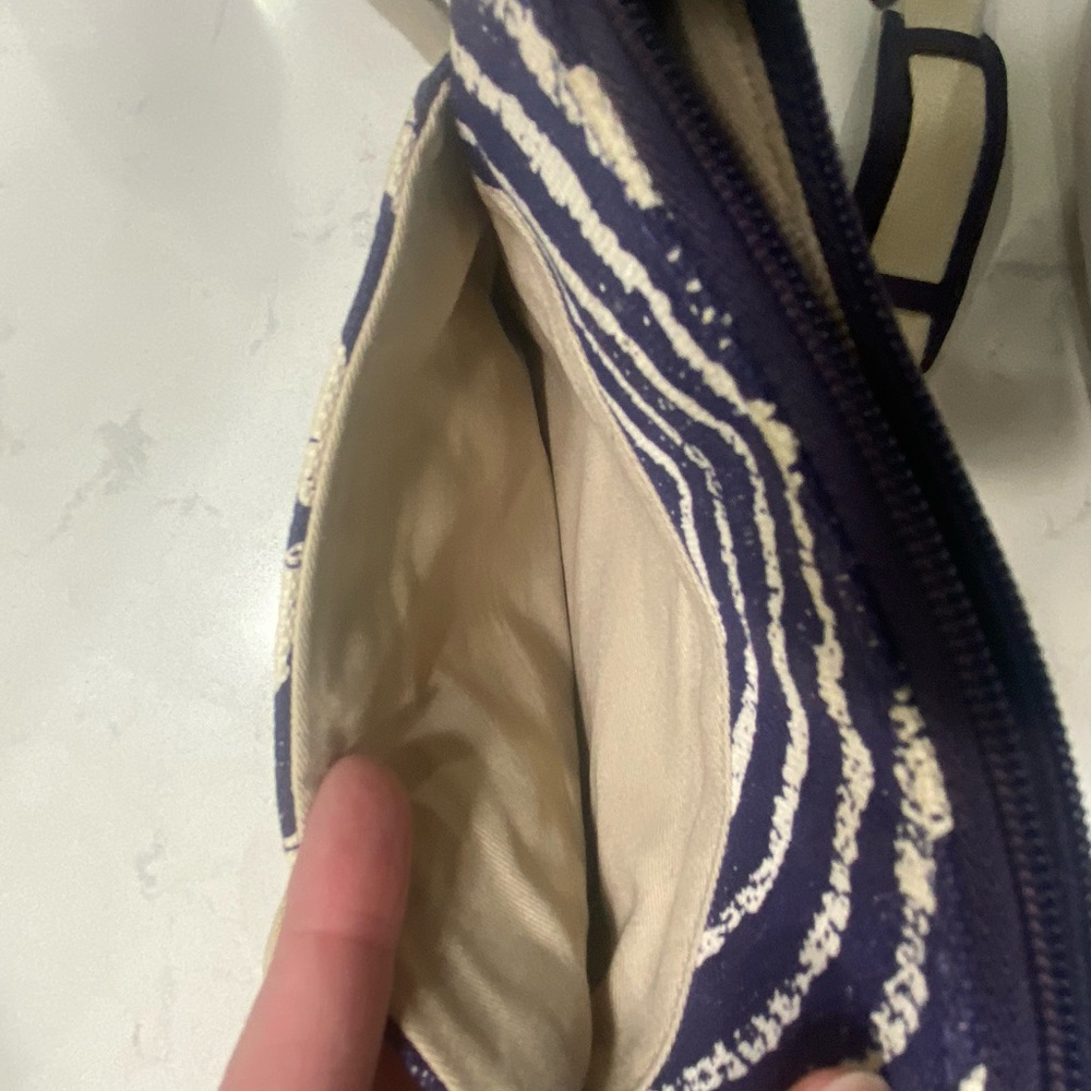 Coach Blue and White Zebra Print Crossbody Bag - Picture 7 of 8